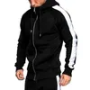 Erkeklerin Trailtsits 2pcs Erkek Hoodie Üstleri Joggers Pantolon Trailtsuit Seti Çalıştırma Jogging Gym Spor Spor Giyim Kapşonlu Ter Takım Egzersizi 237K