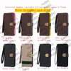 Top Fashion L Wallet telefoonhoesjes voor iPhone 14 Pro Max 13 Mini 12 11 XS XR X 8 7 Plus Flip Leather Case L reliëf mobiele telefoonhoes Samsung All Model Note 10 20 S21
