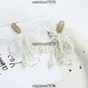 한국 사랑스러운 레이스 bowknot 귀여운 귀여운 달콤한 흰색 컬러 나비 진주 문 귀걸이 패션 2021 쥬얼리 선물