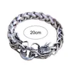 Link Chain Thick Retro Men Armband Alloy Auspicious Dragon Bangle Jewelry Accessory Fawn22