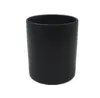 2021 Ny grossist 5x6cm Svart Vit Röd Matt Transparent Glas Candle Tom Cup DIY Candle Container