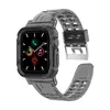 Voor Apple Smart Straps Series 6 1 2 3 4 5 TPU Armband 38mm 40mm 42mm 44mm Transparent horlogeband Case