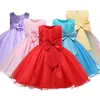 1-12 YRS Adolescentes Meninas Drwedding Party Princhristmas Dresses for Girl Party Traje Crianças Cotton Party Girls Roupas X0803