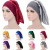 Moda Kobiety Satin Sleep Cap Hair Loss Długa maska ​​z miękkim elastycznym zespołem dla naturalnych kręconymi warkocz włosów Dreadlock