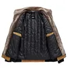 メンズジャケット男性2021冬の暖かい厚いファッションの毛皮の襟のCordurooyコート秋のブランドのアウトリーマのミリタリーカジュアル