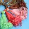 Wholesale BJD Wig Accessories For Dolls 20 Piece 20*100cm Hair For 1/3 1/4 1/6 High-Temperature Wire Curly Kid's Gift Toy