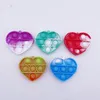 Mini KeyChain Simple Dimmer Anti Stress Reliever Toy ET Push Bubble Simple Key Chain Pit Silicone Squeeze Toys8274972