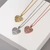 Mutter Herz Halskette Ziron Diamant Anhänger Edelstahlketten Halsketten Mutter Geburtstagsgeschenk und Sandy