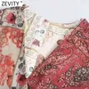 Femmes Vintage Tissu Patchwork Imprimer Casual Long Smock Blouse Femme Ceintures Kimono Chemises Chic Ouvert Couture Tops LS9198 210416