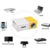 YG300 Pro LED Mini projecteur 480x272 Pixels prend en charge 1080P USB Audio Portable Home Media Video Player Beamer