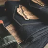 Maden Workwear Blaue gerade Jeans für Herren, Größen 28 bis 38, Einweg-Rohgewebe, Übergröße, Jeans, Baumwoll-Jeanshose, Stil 211008