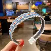 2021 Spring Fashion Embroidery Floral Hair Hoop Headband For Girls Baby Hairpin Bezel Hairband Headwear Hair Accessories