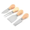 Cheese Tools Kitchen Kitchen, Dining & Bar Home Garden 4Pcs/Lot Wood Handle Sets Set Oak Bamboo Cutter Knife Slicer Kit Cheedse Usef Cooking