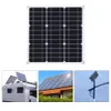 12V 50W PET Flexible Solar Panel Camping Power Bank Battery Charge Systems Kit Complete 10/30/60/100A Controller 24V - without