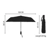 Bärbara Automatiska Paraply Kvinnor Fällande Van Gogh Oljemålning Paraplyer Kreativ vindtät Sonnenschirm UV EA60ys