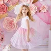 VIKITA Girls Summer Dress Kids Party Prom Princess Dresses Children Unicorn Mermaid Cartoon Clothes Girls Casual Vestidos 211027