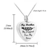 Collane pendente Collana di cremazione Urn Collana con ramo di ulivo Memorial Keepsake Ashes Holder Heart Pendant (