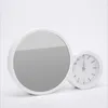 Sublimation Alarm Clock with LED Light Round Magic Mirror 3D Photo Frame Desk Decoration Bedside Smart Clocks RRD11732