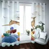 abstrakt modern stil blackout gardin lyx gardiner vardagsrum sovrum 3d tryckt kök draperier