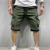 Summer Gym Shorts à séchage rapide Casual Fitness Streetwear Hommes Jogging Pantalons courts Hommes Multi-poches Sport Casual Hip Cargo Short G1209