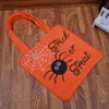 Halloween Trick or Treat Tote Candy Bag Party Favor Gift Bags Pumkin Spider Pattern Non-woven Handbag XBJK2108