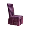 Cadeira cobre delicada plissada saia capa resistente ao desgaste leve