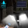 Split lâmpada de parede solar LED Rotatable Ao ar livre Indoor à prova d 'água luz luz com indução de corpo Iluminação brilhante para pátio