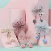 Épingles à cheveux en fil coréen mignon, boule de fleur en mousseline de soie, nœuds de cheveux, paillettes en dentelle Orangza Bb, Barrettes pour bébés filles, accessoires