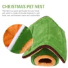 Fournitures pour petits animaux 1Pc Christmas Pet Nest Lavable Hérisson Rat House Cacher Home Supply