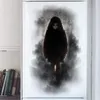 Wall Stickers Halloween Scary Decal Horror Ghost Door Glass For Bedroom Living Room Shop Self-adhesive