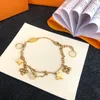 Mode rostfritt stål brev guld kubansk länk kedja halsband choker armband för kvinnor smycken hand catenary link,