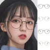 Solglasögon ramar modedesign söt skådespel ramglasögon dekorativa retro kvinnor koreanska hajuku glasögon för flickor fashion