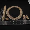 Bracelet, Earrings & Necklace Jewelry Sets Brand Bracelet Earring Fashion Diamond Setting Zircon Gold-Plated Ring Zinc Drop Delivery 2021 1Y