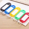 Charmarmband 50 st PP -nyckeltaggar Färgglada etiketter med ring Användbar bagagebagage handväska ID -behållare