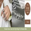 IFMIA Vintage Silver Color 10 SZTUK / Set Snake Serce Połączenie dla kobiet 2021 Trend Damska Gwiazda Czaszka Pierścienie Punk Biżuteria