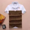 20ss Été Marque Vêtements De Luxe Designer PoloShirts Hommes Casual Polo Mode Serpent Abeille Imprimer Broderie T-shirt High Street Hommes Polos M-3XL en gros