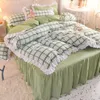 Beddengoed sets kleine vers bedrok vierdelige prinses meisje hart quilt cover driedelige set laken