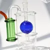 Ensembles entiers Petit verre Narguilé Brûleur à mazout Fumée Shisha Tuyaux en verre jetables Attrape-cendres Bong Percolater Bubbler Tabac Mini bol Pipe à fumer avec paille en silicone