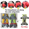 Stora hundkläder Raincoat Vattentäta kostymer Cape Pet Overaller för Big S Hooded Jacket Poncho Jumpsuit 22-30 211027