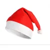 4 stks rode hoeden niet-geweven doek vilt CAP Santa Claus hoed decoratie kerstcadeau