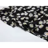 Daisy Print Elegant Slim Klänning Kvinnor Sommar Ärmlös Spaghetti Strap Klänningar Koreansk Söt Sexig Mori Girl Ins Vestidos 210515