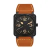 Nuovo orologio di vendita orologio in acciaio inossidabile con disco quadrato di moda non in scala 245W