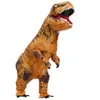 Mascolo di alta qualità gonfiabile T Rex Costume anime Cosplay Dinosauro Costumi di Halloween per le donne Adulto Kids Dino Copertutto dei cartoni animati Y0827