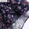 Vrouwen Tropische Floral Print Cascading Ruches Sling Korte Smock Blouse Vrouwelijke Spaghetti Strap Shirt Chique Crop Tops LS9242 210420