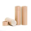 2021 Empty Paper Shell Lipstick Tubes with Cap Lip Balm Chapstick Holder DIY Makeup Tools Refillable Container