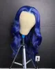 Synthetic Wigs Body Wave Wig Honey Blonde Brazilian Simulation Human Hair Blue/red/ Color Hd Frontal Highlight Synthetic None Lace Front Wigs