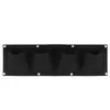 Planters & Pots 3/6//18/36 Pocket Vertical Garden Plant Grow Wall Bags Planter Flower Fabric Pot Indoor Hanging Black Tools Home Planting