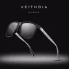 Veithdia Marka Güneş Gözlüğü Unisex Retro Alüminyum + TR90 Polarize Lens Vintage Gözlük Güneş Gözlükleri Erkekler / Kadınlar için 6108 220224