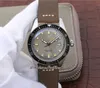 ZZF Diver Sixty-Five A2836 Automatic Mens Watch 2021 Gray Dial Brown Leather Strap With White Line Watches Super Edition 73377204051LS ETA Puretime