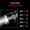 8000LM C8 Chasse Tactique Tactical Lampe d'aluminium Arme Light T6 L2 Torche imperméable USB Rechargeable 2600mAH 18650 Lanterne W220303